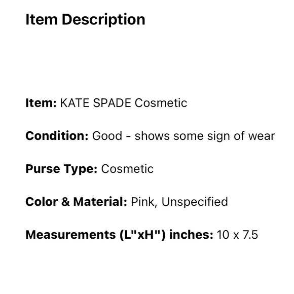 MWOTS- Kate Spade ♠️ cosmetic/clutch glitter clear coating and gold hardware - Picture 6 of 6